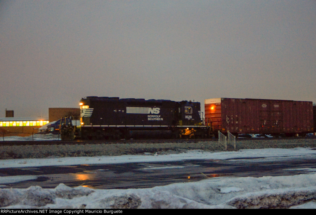 NS SD40-2 Locomotive in the yard